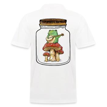 Grenouille, Grenouilles, Amphibien, Nature, Automne, Champignons - Polo Homme - blanc - Dos - Kai (181cm)