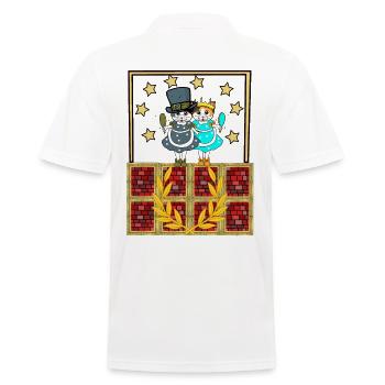 Cats, Stage, Appearance, Stars, Show, Cat Beauty - Men's Polo Shirt - white - Back - Kai (181cm)