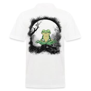 Grenouilles grenouilles méditation méditation habitants de la forêt - Polo Homme - blanc - Dos - Kai (181cm)