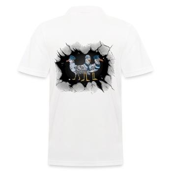 Mouettes Mouette Mer Côte Oiseaux de mer Marins maritimes - Polo Homme - blanc - Dos - Kai (181cm)