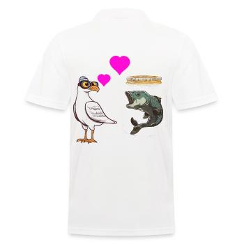 Seagull aime pêcher Marin maritime - Polo Homme - blanc - Dos - Kai (181cm)