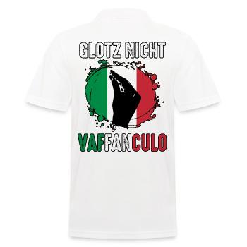 Italy Italian Vaffanculo - Men's Polo Shirt - white - Back - Kai (181cm)