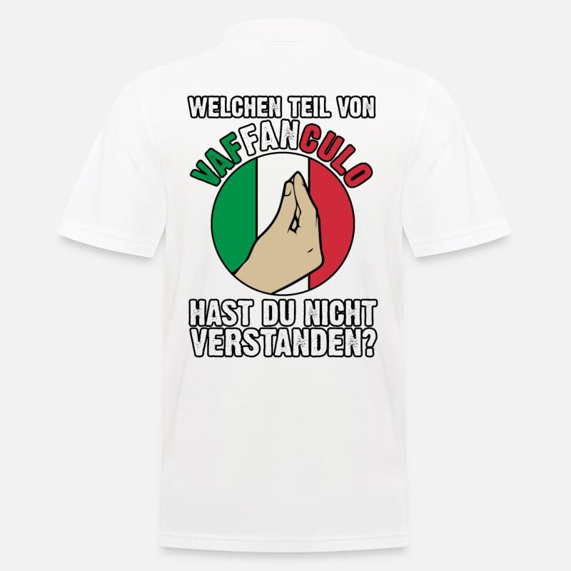 Italien Italiener Vaffanculo - Männer Poloshirt - Weiß