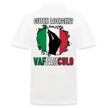 Italie Vaffanculo italien - Polo Homme - blanc - Dos - Kai (181cm)
