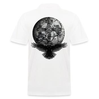 Raven Crow Kruez traverse la planète Halloween Raven - Polo Homme - blanc - Dos - Kai (181cm)