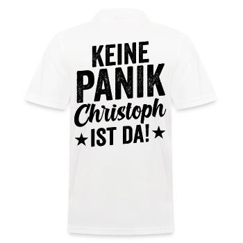 First name Chris Christoph - Men's Polo Shirt - white - Back - Kai (181cm)