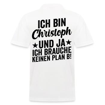Prénom Chris Christoph - Polo Homme - blanc - Dos - Kai (181cm)
