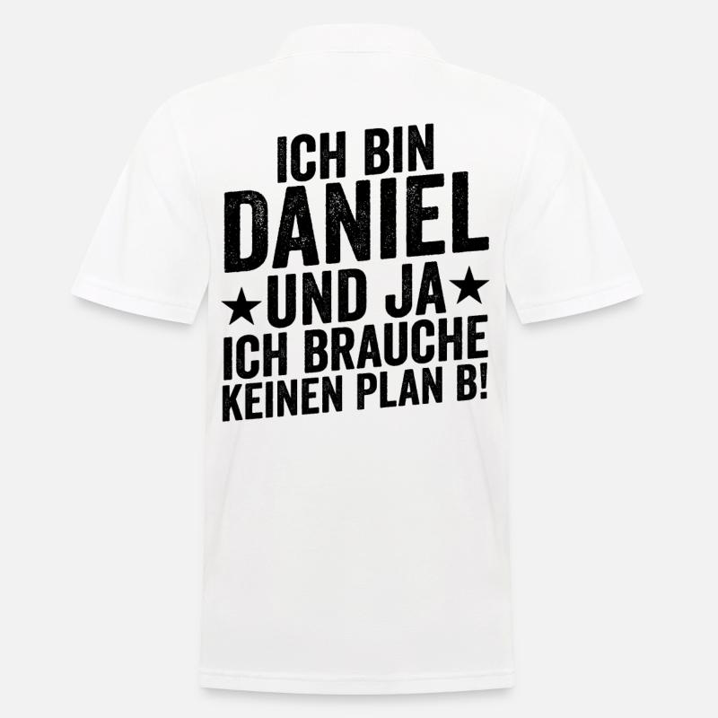 Vorname Daniel - Männer Poloshirt - Weiß