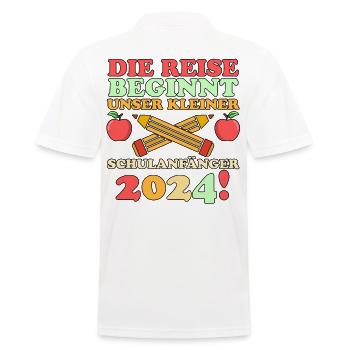 Parents Écolier École primaire Première classe Inscription - Polo Homme - blanc - Dos - Kai (181cm)