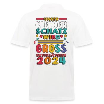 Parents Écolier École primaire Première classe Inscription - Polo Homme - blanc - Dos - Kai (181cm)