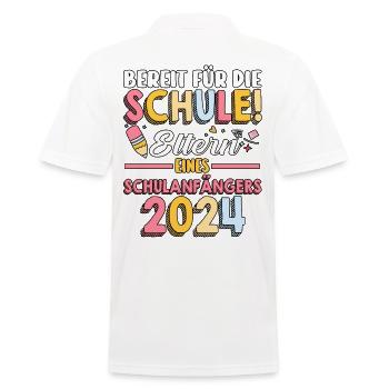 Parents Écolier École primaire Première classe Inscription - Polo Homme - blanc - Dos - Kai (181cm)
