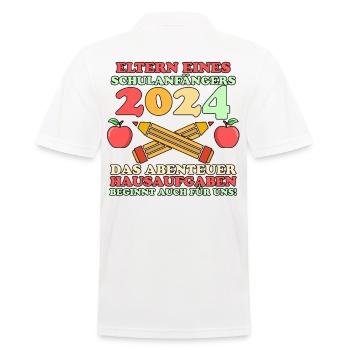 Parents Écolier École primaire Première classe Inscription - Polo Homme - blanc - Dos - Kai (181cm)