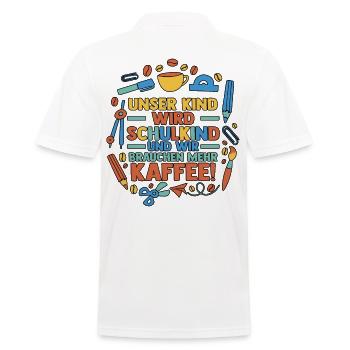 Parents Écolier École primaire Première classe Inscription - Polo Homme - blanc - Dos - Kai (181cm)