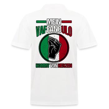 Italien Italiener Vaffanculo - Männer Poloshirt - Weiß - Hinten - Kai (181cm)