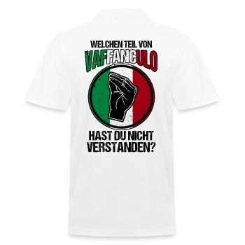 Italie Vaffanculo italien - Polo Homme - blanc - Dos - Kai (181cm)