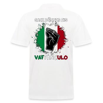 Italy Italian Vaffanculo - Men's Polo Shirt - white - Back - Kai (181cm)