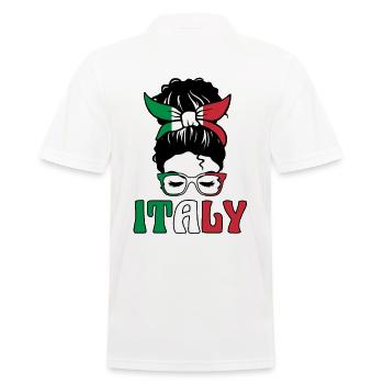 Italia Italian Italian Italy - Men's Polo Shirt - white - Back - Kai (181cm)