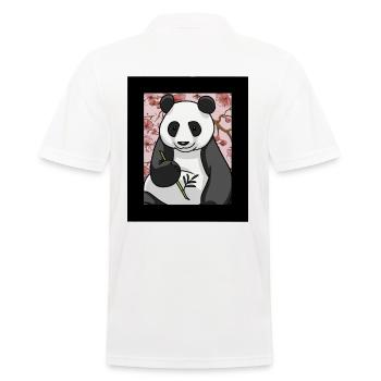 Panda Ours Panda Ours Chine Cerisier Fleur Asie - Polo Homme - blanc - Dos - Kai (181cm)