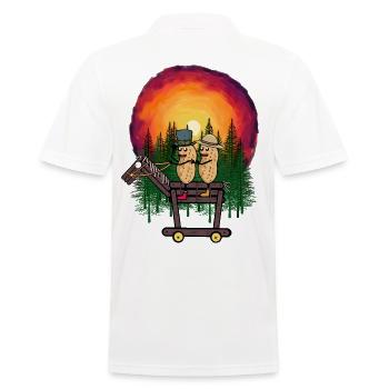 Cacahuètes Cacahuètes Aventure Cheval Far West - Polo Homme - blanc - Dos - Kai (181cm)