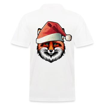 Santa Weihnachtsmann Nikolaus Füchse Märchen - Männer Poloshirt - Weiß - Hinten - Kai (181cm)