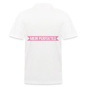 Mama Von 3 Kindern - Männer Poloshirt - Weiß - Hinten - Kai (181cm)