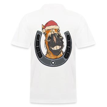 Père Noël Cheval Père Noël Chevaux Père Noël - Polo Homme - blanc - Dos - Kai (181cm)