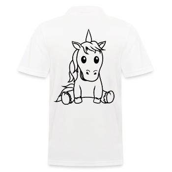 Licorne Licornes Cheval Chevaux Enfants Enfant - Polo Homme - blanc - Dos - Kai (181cm)