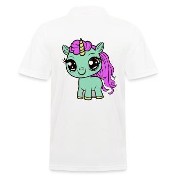 Bébé Licorne Licornes Enfant Enfants Enfant Enfant Cheval - Polo Homme - blanc - Dos - Kai (181cm)