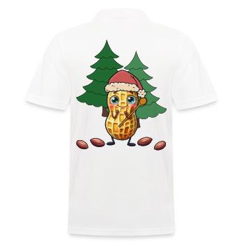 Cacahuètes Noix de Noël Noix Noël - Polo Homme - blanc - Dos - Kai (181cm)