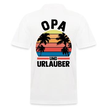 Vacances Vacancier Grand-père Papy - Polo Homme - blanc - Dos - Kai (181cm)