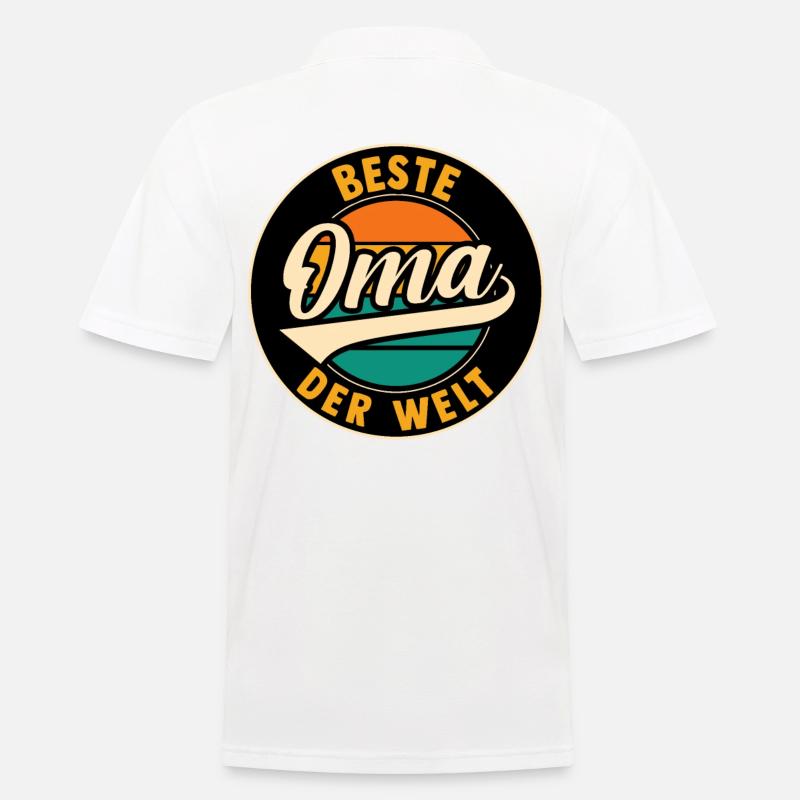 Großmutter Beste Oma - Männer Poloshirt - Weiß