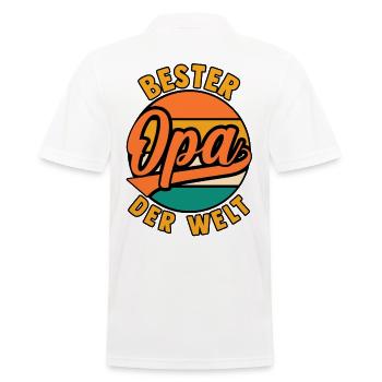 Großvater Beste Opa - Männer Poloshirt - Weiß - Hinten - Kai (181cm)