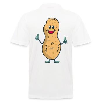 Winner Peanut Win Win Success Successful - Men's Polo Shirt - white - Back - Kai (181cm)