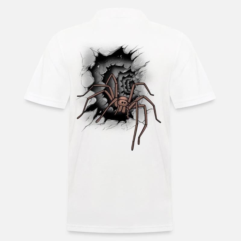 Spinne Halloween Spinnen - Männer Poloshirt - Weiß