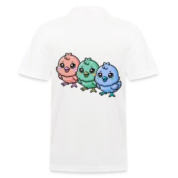 Baby Kind Kinder Küken Ostern Kleinkinder Huhn - Männer Poloshirt - Weiß - Hinten - Kai (181cm)