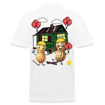 Peanuts Constructeur de maison Constructeur Remorque de construction Maison propre Maison - Polo Homme - blanc - Dos - Kai (181cm)