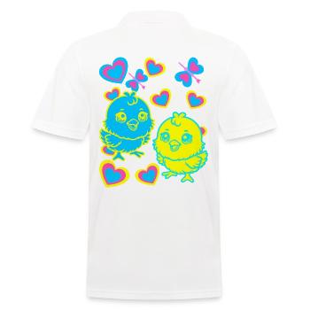 Küken Ostern Kind Kinder - Männer Poloshirt - Weiß - Hinten - Kai (181cm)