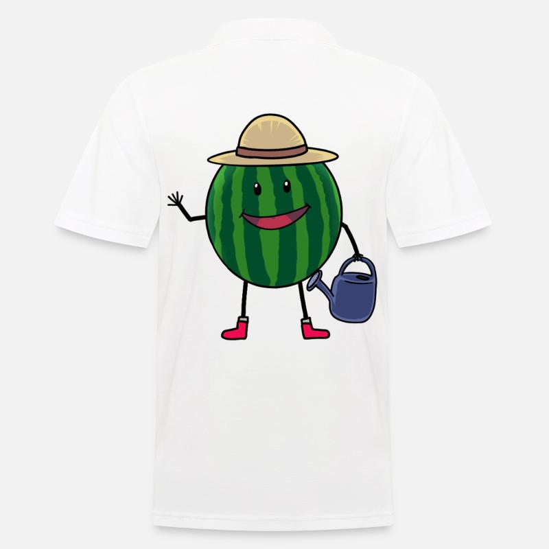 Melone Gärtner Farmer Hobbygärtner - Männer Poloshirt - Weiß