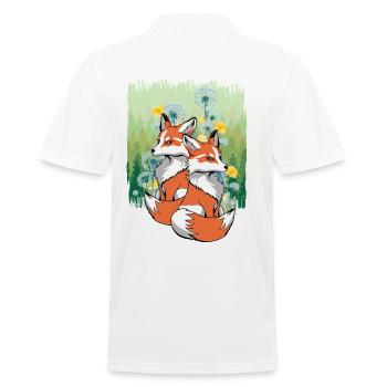 Renard Renards Enfants Enfant Nature Animaux de la forêt - Polo Homme - blanc - Dos - Kai (181cm)