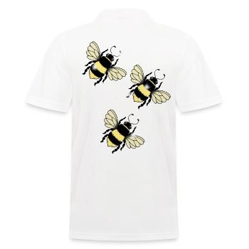 Bienen Insekten Biene - Männer Poloshirt - Weiß - Hinten - Kai (181cm)