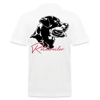 ROTTWEILER Hundesport Wilsigns Dogs - Polo Homme - blanc - Dos - Kai (181cm)