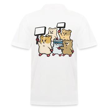 Grand hamster de protestation de manifestation animaux fantastique - Polo Homme - blanc - Dos - Kai (181cm)