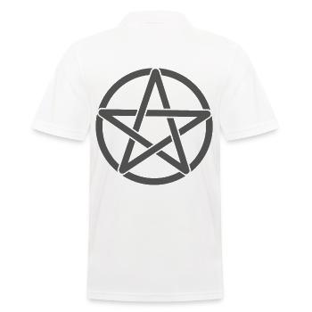 Pentagramme - Polo Homme - blanc - Dos - Kai (181cm)