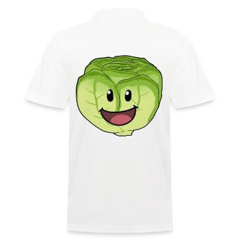 Légume végétalien - Polo Homme - blanc - Dos - Kai (181cm)