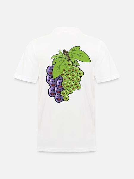 Grapes Grapes Fruit Vine Vegans - Men's Polo Shirt - white