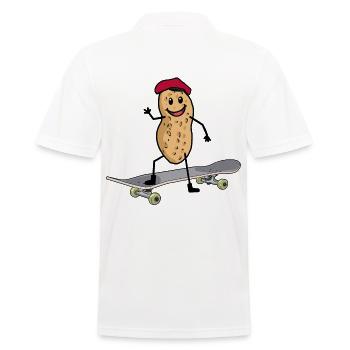Skateboard skater sport cacahuètes cacahuètes enfant - Polo Homme - blanc - Dos - Kai (181cm)