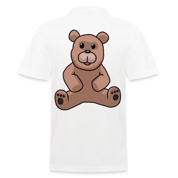 Teddy Ours en peluche Enfants Toddler Ours brun Bébé - Polo Homme - blanc - Dos - Kai (181cm)