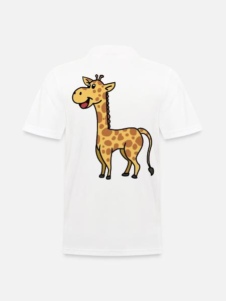 Giraffe Giraffes Wildlife Zoo Animals Animals Children - Men's Polo Shirt - white