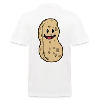 Erdnuss Erdnüsse Nuss Nüsse Speise nett - Männer Poloshirt - Weiß - Hinten - Kai (181cm)