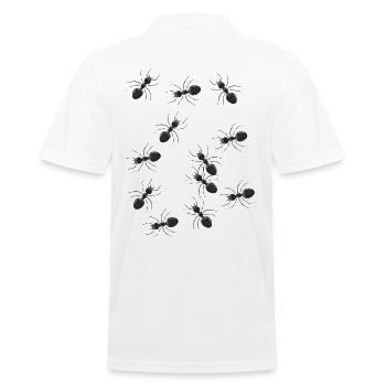 Fourmis Animaux Insectes Insectes Animaux de la forêt - Polo Homme - blanc - Dos - Kai (181cm)